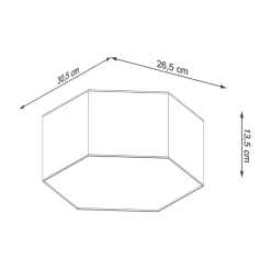 Plafon SUNDE 13 biały