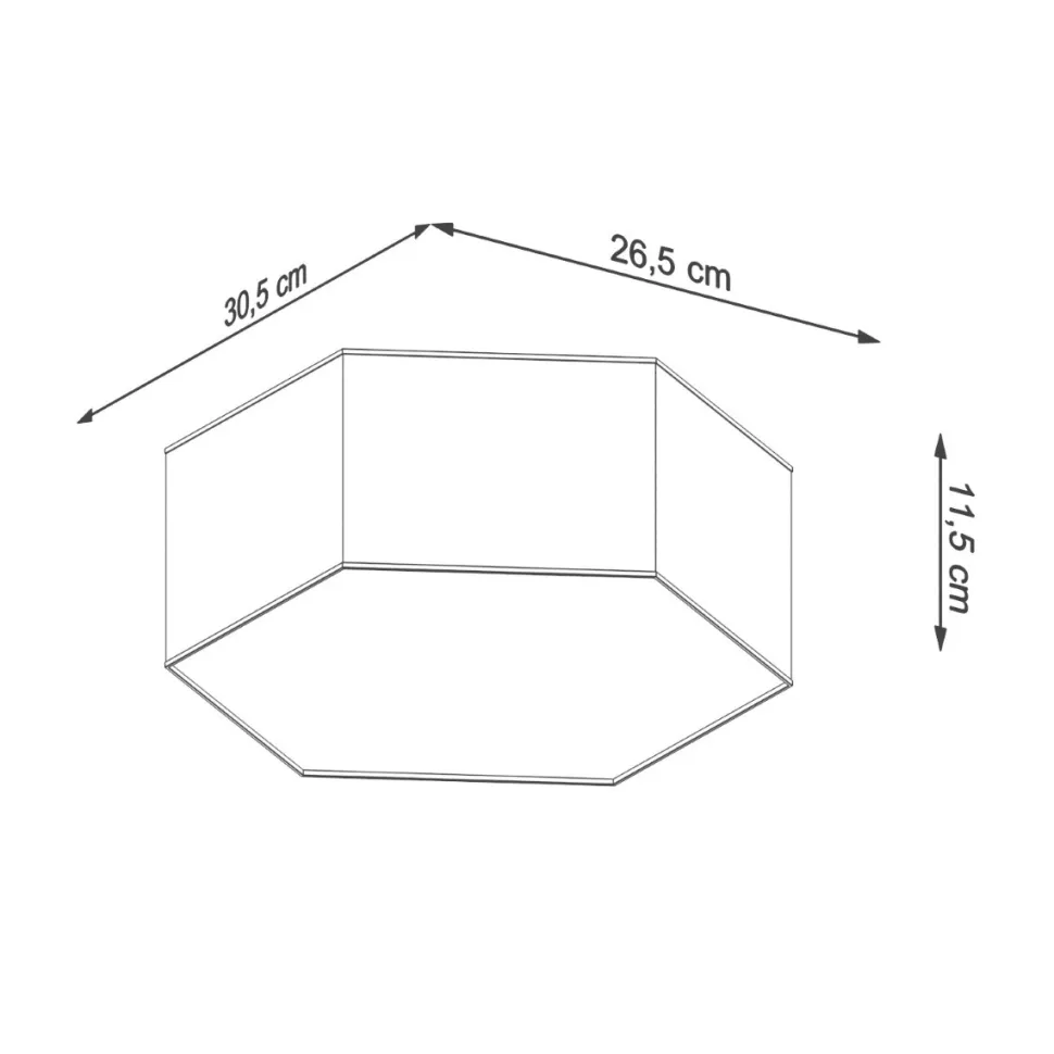 Plafon SUNDE 11 biały