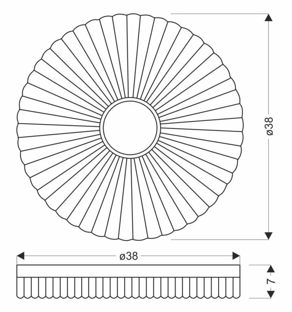 Plafon Tart drewniany 24W LED 38cm biały+drewniany 4000K