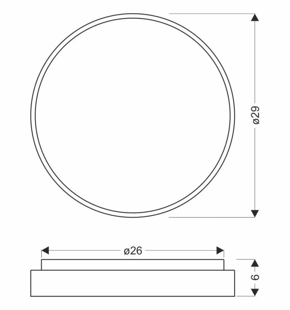 Plafon Texas plafon biały 16W LED 29 cm klosz biały efekt sky