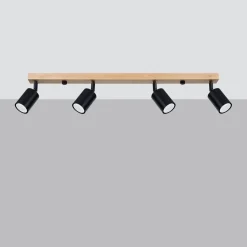 Plafon VERDO 4 czarny