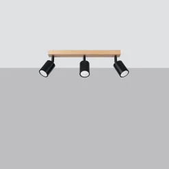 Plafon VERDO 3L czarny