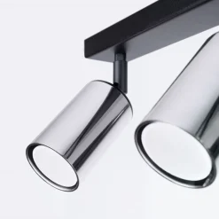 Plafon WINX 3 czarny/chrom