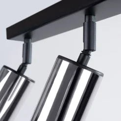 Plafon WINX 3 czarny/chrom