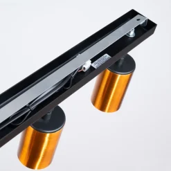 Plafon WINX 3 czarny/miedź