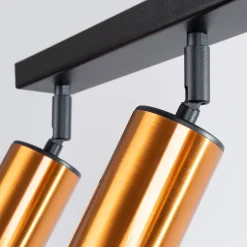 Plafon WINX 3 czarny/miedź