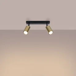 Plafon WINX 2 czarny/złoty