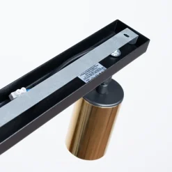 Plafon WINX 2 czarny/złoty