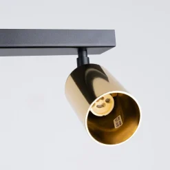 Plafon WINX 2 czarny/złoty