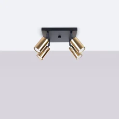 Plafon WINX 4 czarny/złoty