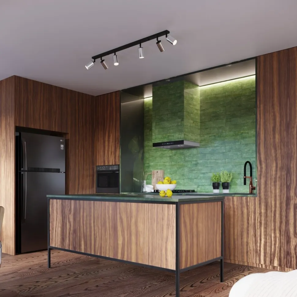 Plafon WINX 4L czarny/chrom