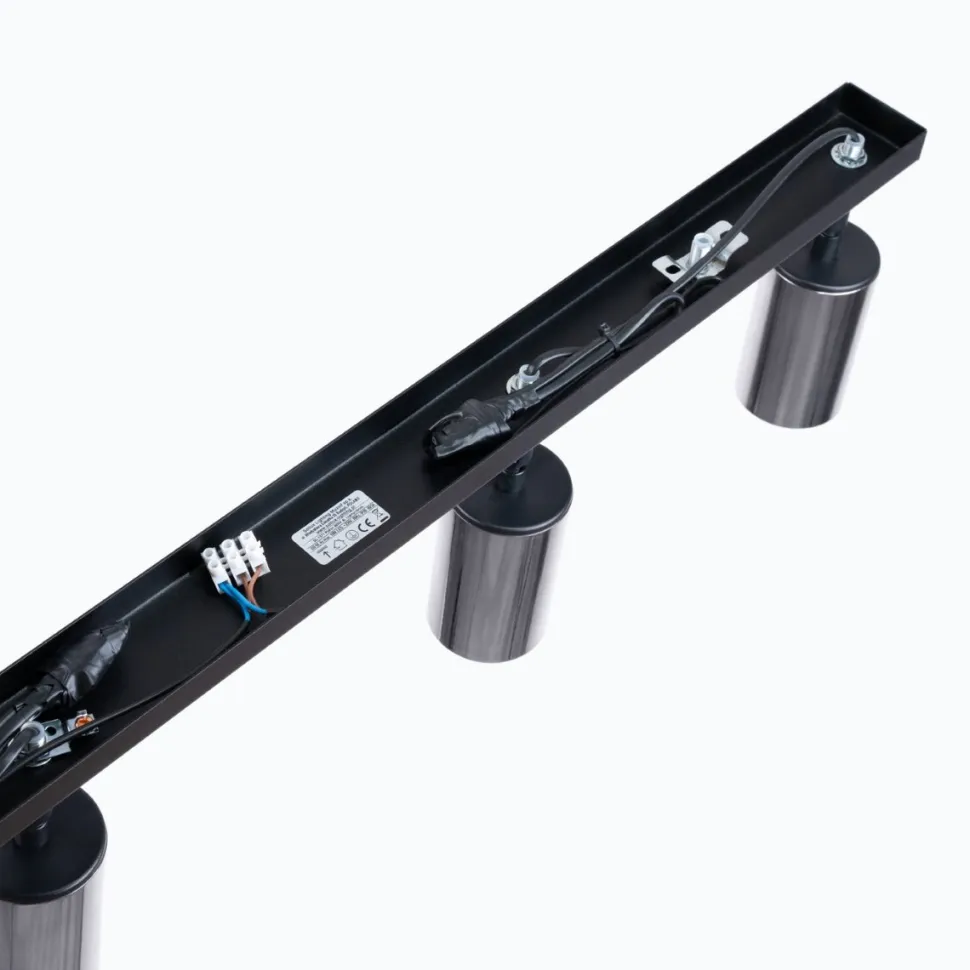 Plafon WINX 4L czarny/chrom