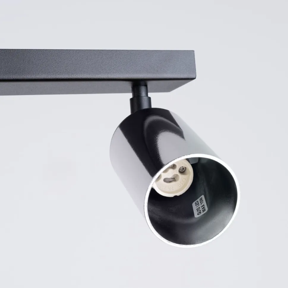 Plafon WINX 4L czarny/chrom