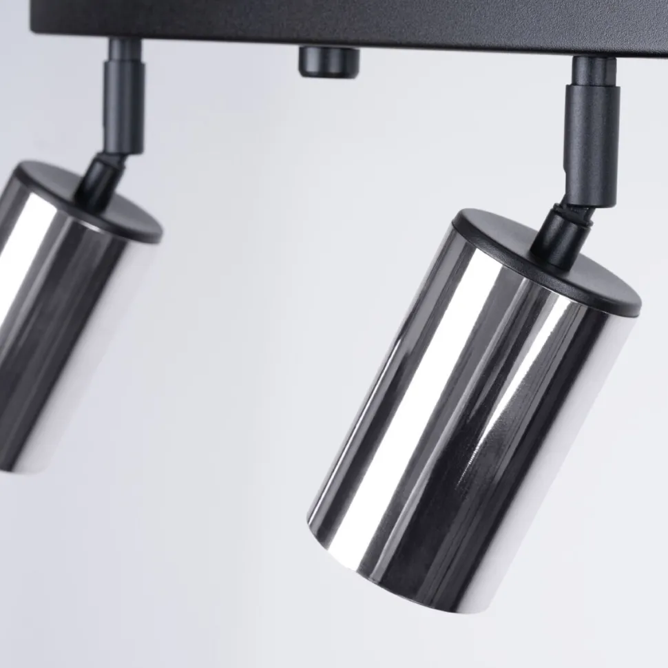 Plafon WINX 4L czarny/chrom