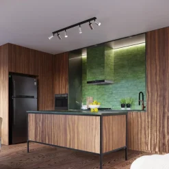 Plafon WINX 6L czarny/chrom