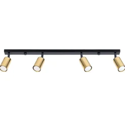 Plafon WINX 4L czarny/złoty