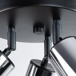 Plafon WINX 3P czarny/chrom