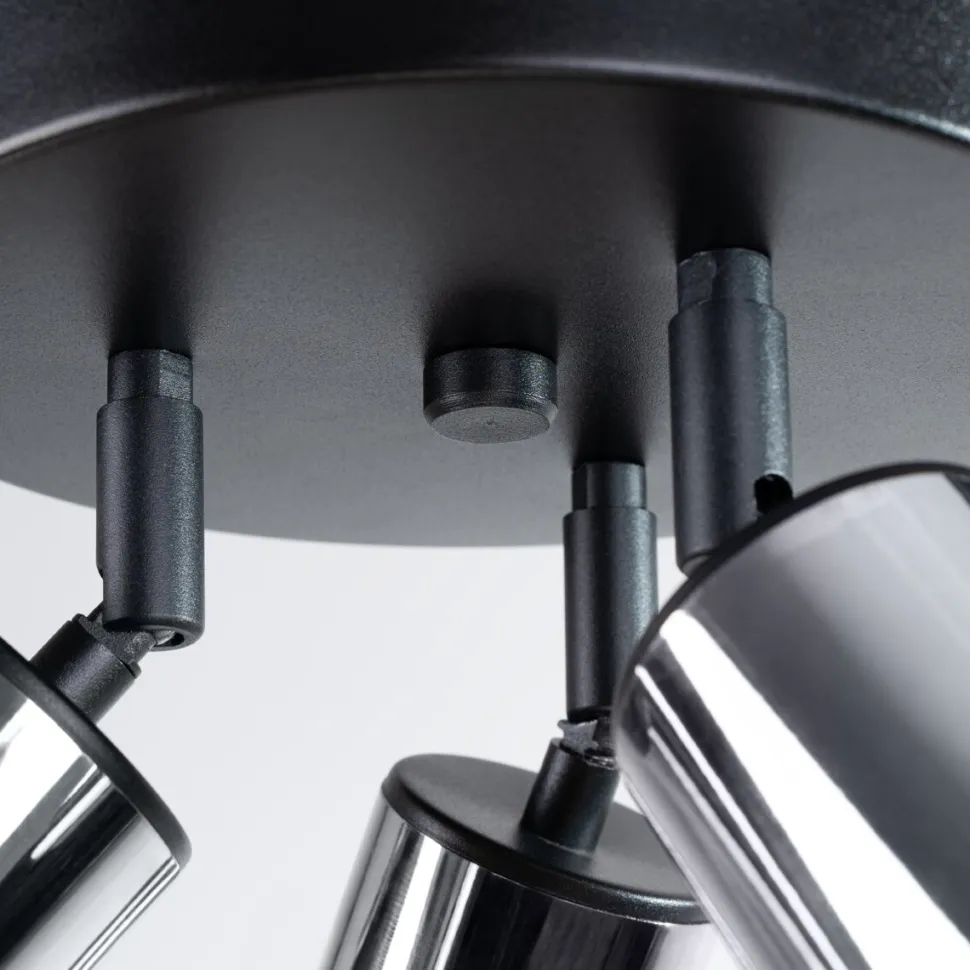 Plafon WINX 3P czarny/chrom