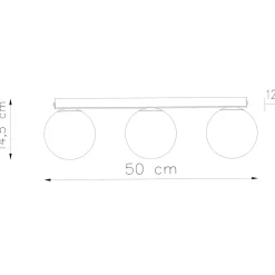 Plafon YOLI 3 biały