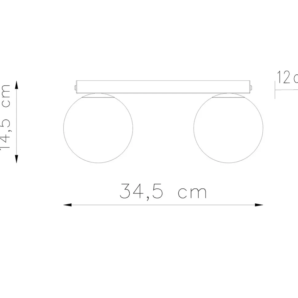 Plafon YOLI 2 czarny