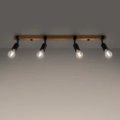 Plafon ZUCA 4 czarny