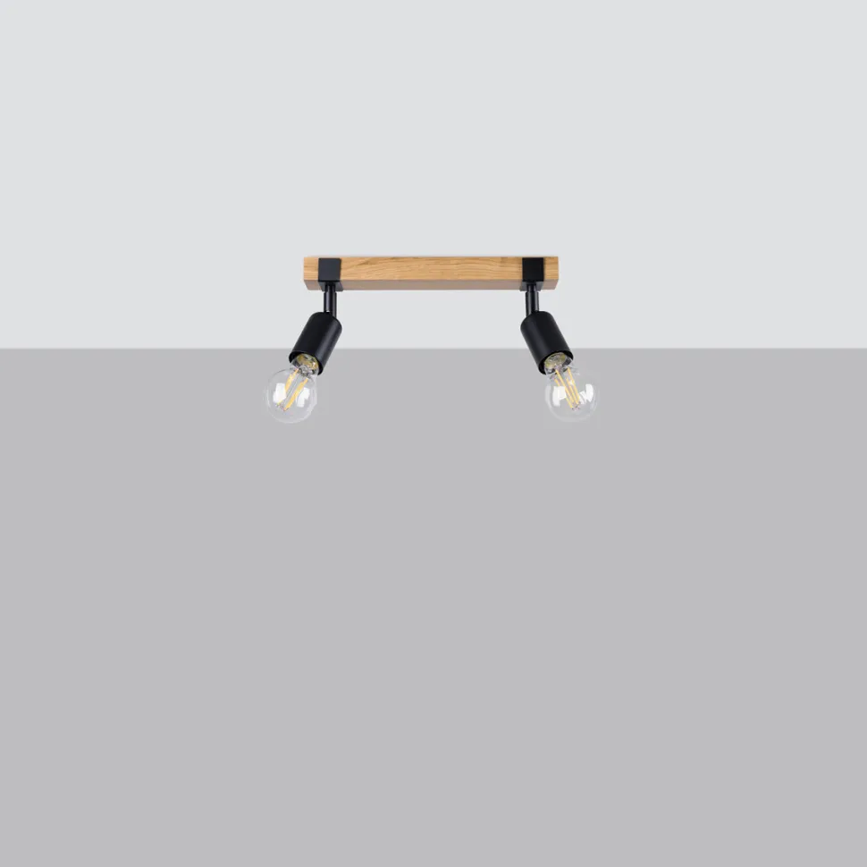 Plafon ZUCA 2 czarny