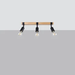 Plafon ZUCA 3 czarny