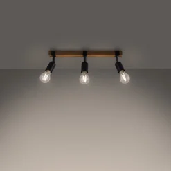 Plafon ZUCA 3 czarny