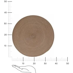 Podkładka 38 cm pleciona beżowa