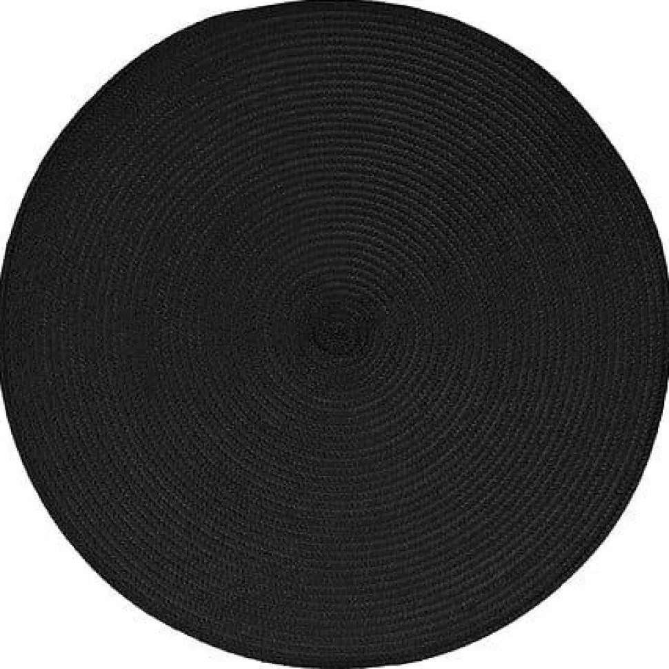 Podkładka 38 cm pleciona czarna