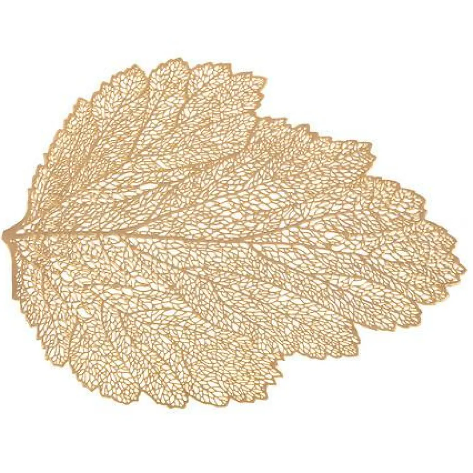Podkładka Liść 47 cm złota