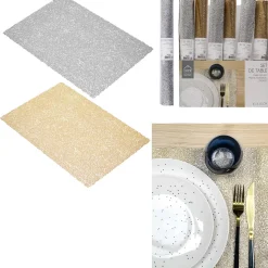 Podkładka pod talerz srebrna 30x45cm