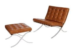 Podnóżek BA1 Premium Inspirowany Barcelona Vintage brązowy jasny