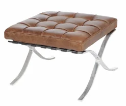 Podnóżek BA1 Premium Inspirowany Barcelona Vintage brązowy ciemny