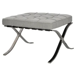 Podnóżek BA1 tkanina jasny szary