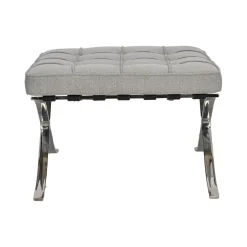 Podnóżek BA1 tkanina jasny szary