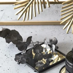 Podstawka lustrzana kwadratowa czarna