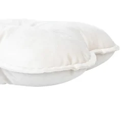 Poduszka dekoracyjna Flower Velvet biała