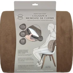 Poduszka ergonomiczna Sensly na oparcie krzesła brązowa