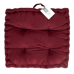 Poduszka gruba pikowana bordowa