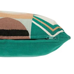 Poduszka Malakite haftowana 30x50 cm      zielona