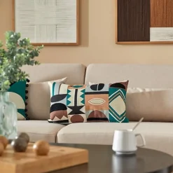 Poduszka Malakite haftowana 30x50 cm      zielona