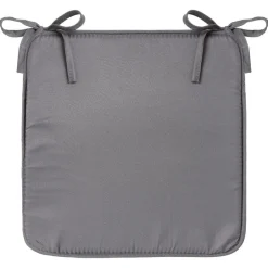 Poduszka na krzesło 39x39 cm szara ciemna