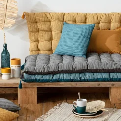 Poduszka podłogowa Otto 60x120 cm żółta