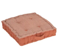 Poduszka/ siedzisko Shipy terracotta/beż