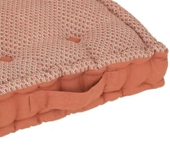 Poduszka/ siedzisko Shipy terracotta/beż