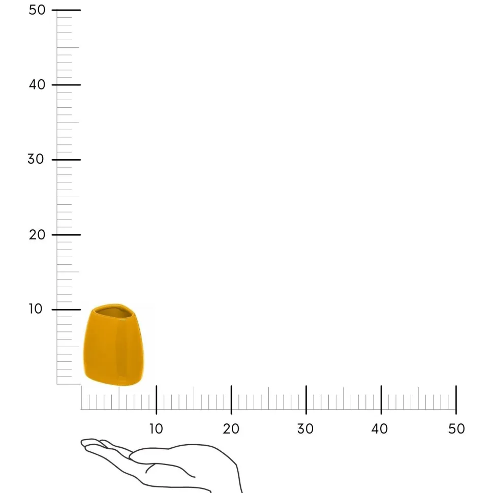 Pojemnik łazienkowy Colors musztardowy