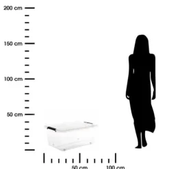 Pojemnik do przechowywania 40L na kółkach