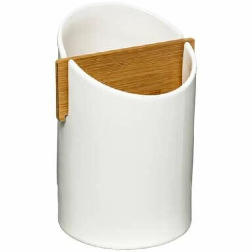 Pojemnik na sztućce biały