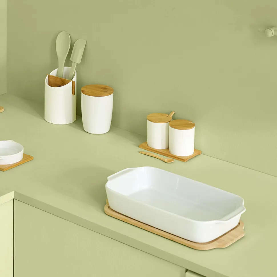 Pojemnik na sztućce biały